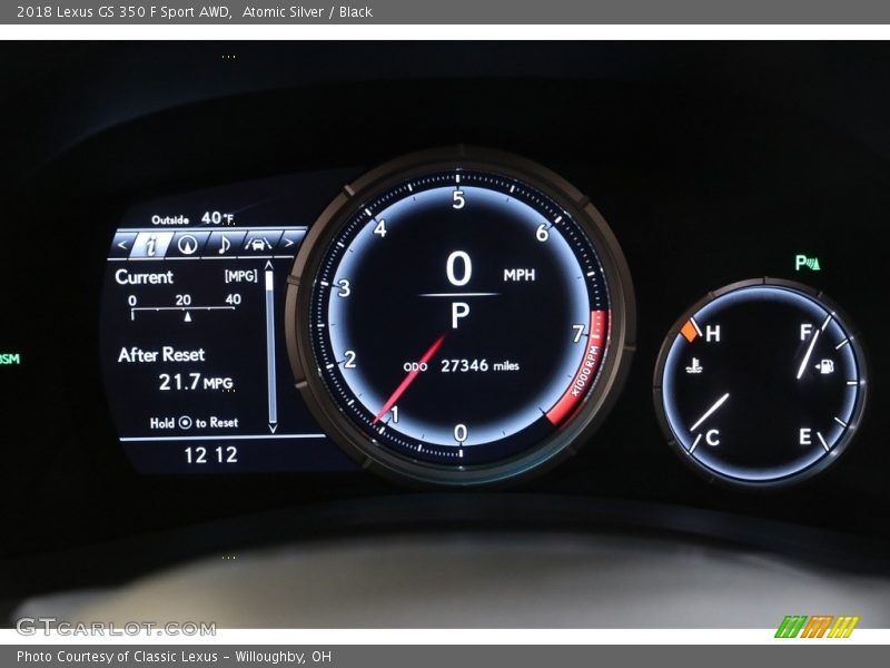 Atomic Silver / Black 2018 Lexus GS 350 F Sport AWD
