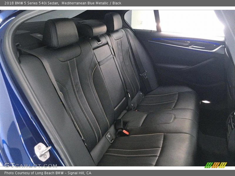 Mediterranean Blue Metallic / Black 2018 BMW 5 Series 540i Sedan