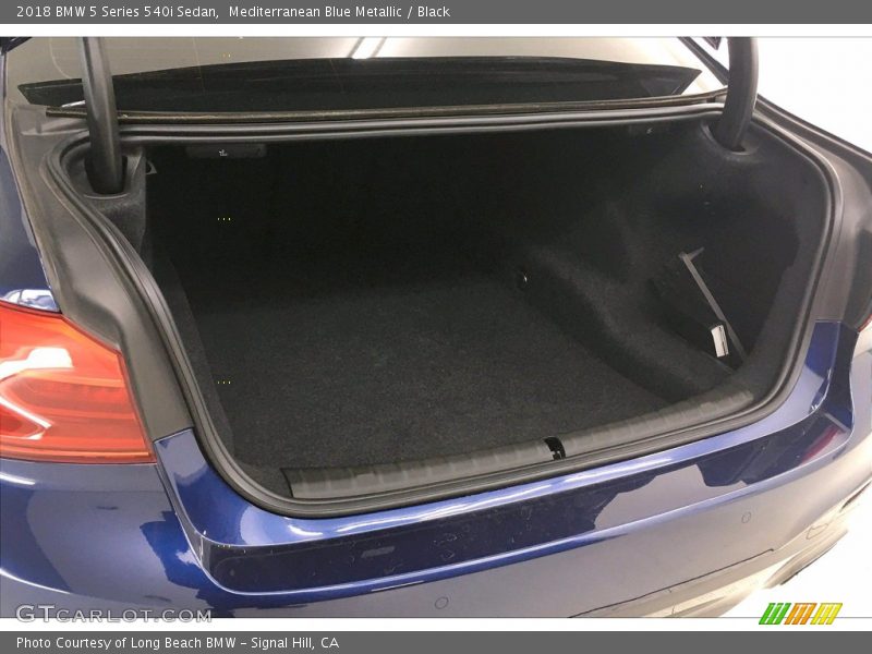 Mediterranean Blue Metallic / Black 2018 BMW 5 Series 540i Sedan