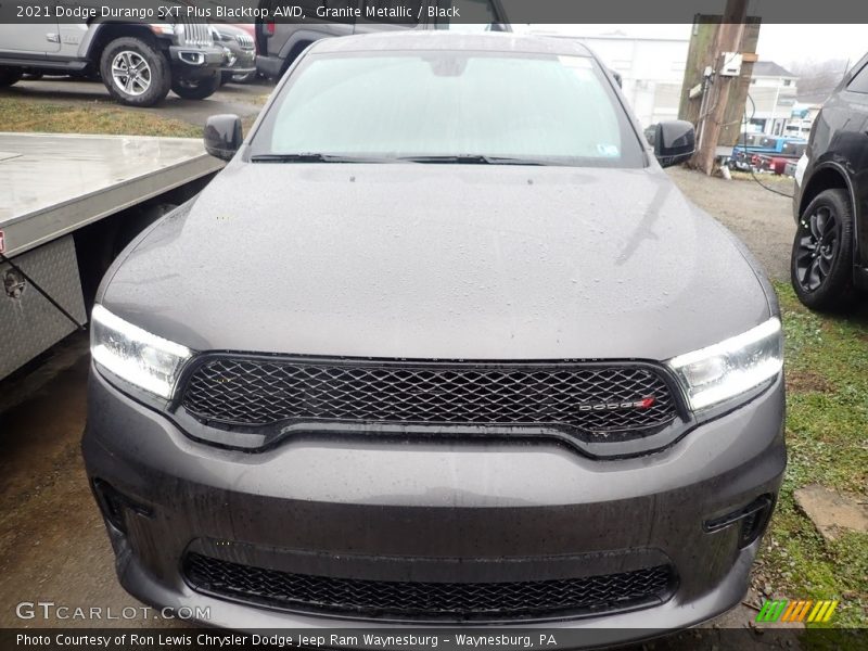 Granite Metallic / Black 2021 Dodge Durango SXT Plus Blacktop AWD