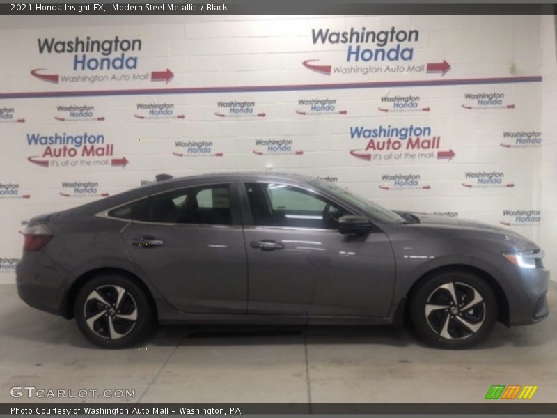 Modern Steel Metallic / Black 2021 Honda Insight EX