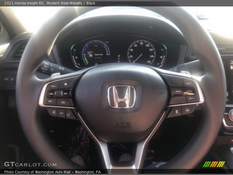 Modern Steel Metallic / Black 2021 Honda Insight EX