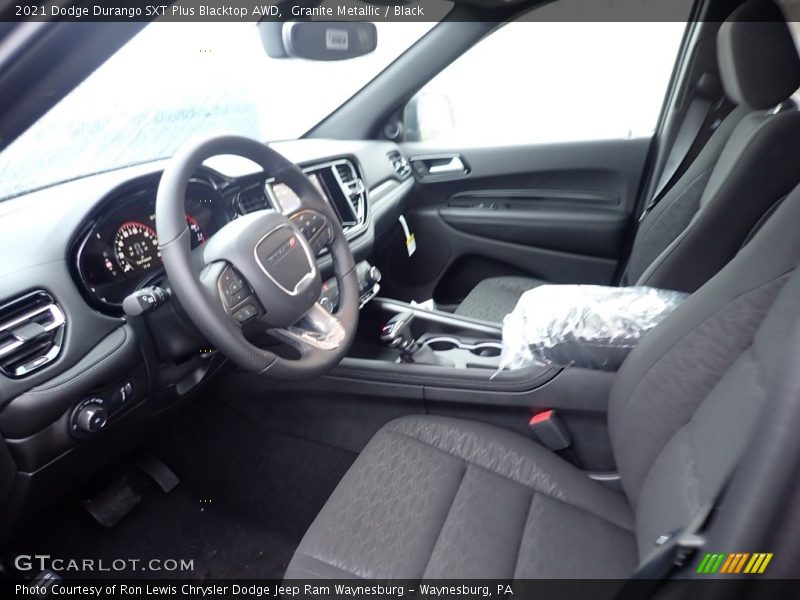 Granite Metallic / Black 2021 Dodge Durango SXT Plus Blacktop AWD