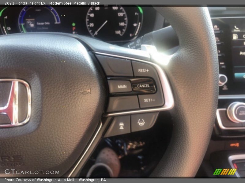 Modern Steel Metallic / Black 2021 Honda Insight EX