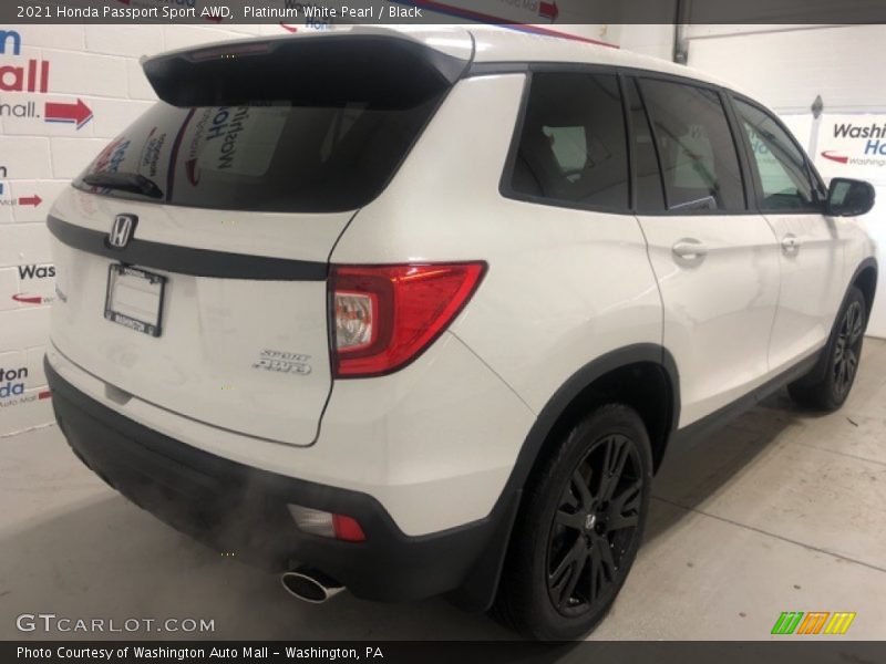 Platinum White Pearl / Black 2021 Honda Passport Sport AWD