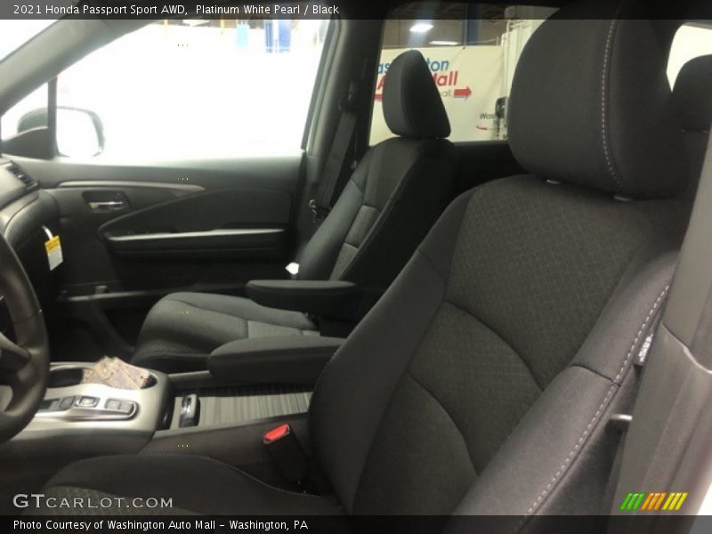 Platinum White Pearl / Black 2021 Honda Passport Sport AWD
