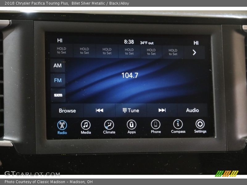 Billet Silver Metallic / Black/Alloy 2018 Chrysler Pacifica Touring Plus