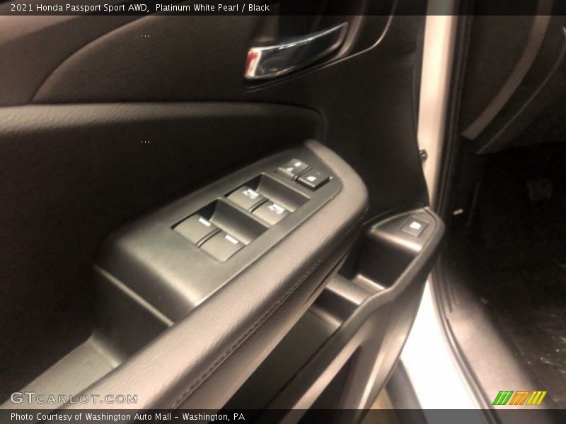 Platinum White Pearl / Black 2021 Honda Passport Sport AWD