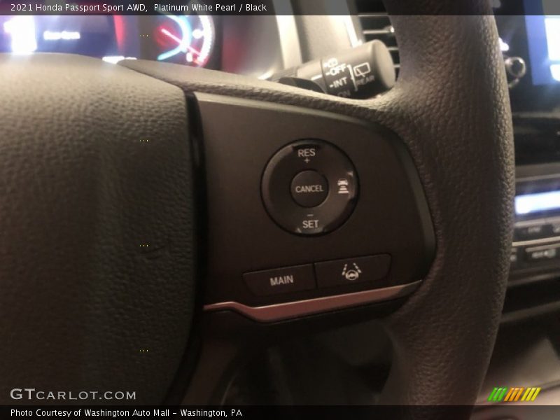 Platinum White Pearl / Black 2021 Honda Passport Sport AWD