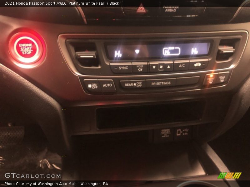 Platinum White Pearl / Black 2021 Honda Passport Sport AWD