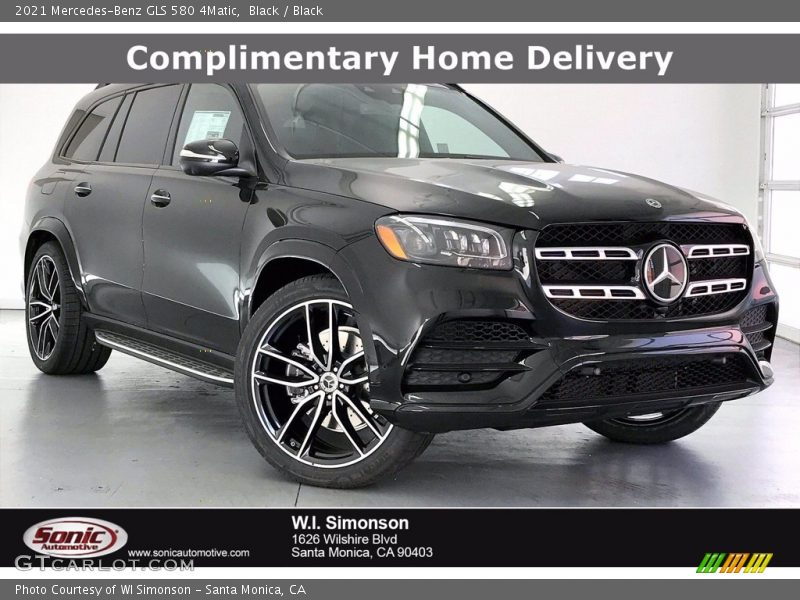 Black / Black 2021 Mercedes-Benz GLS 580 4Matic