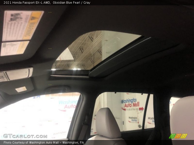 Obsidian Blue Pearl / Gray 2021 Honda Passport EX-L AWD