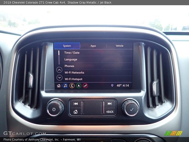 Shadow Gray Metallic / Jet Black 2019 Chevrolet Colorado Z71 Crew Cab 4x4