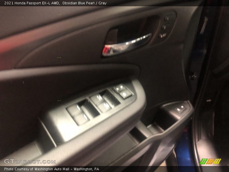 Obsidian Blue Pearl / Gray 2021 Honda Passport EX-L AWD