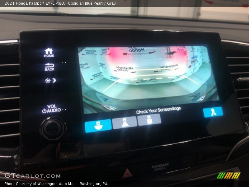 Obsidian Blue Pearl / Gray 2021 Honda Passport EX-L AWD