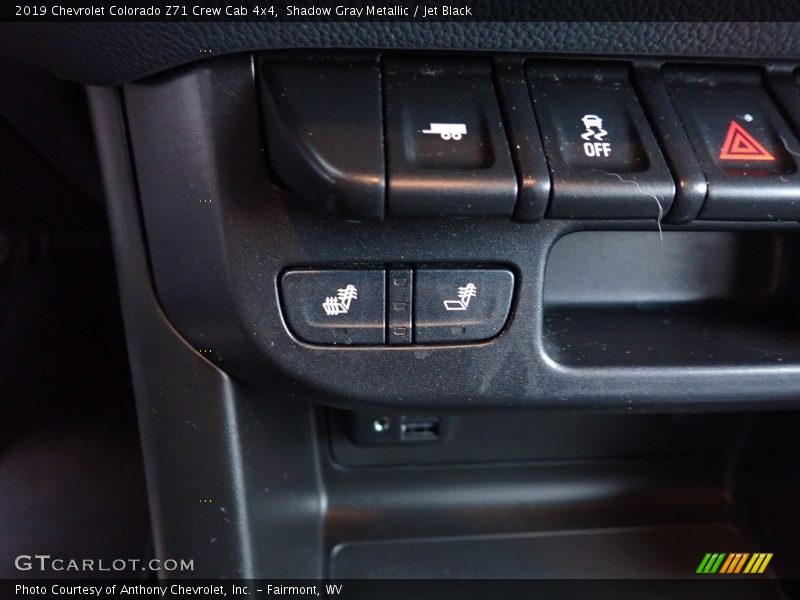 Shadow Gray Metallic / Jet Black 2019 Chevrolet Colorado Z71 Crew Cab 4x4