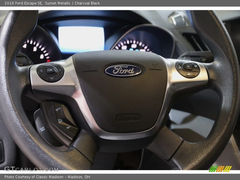 Sunset Metallic / Charcoal Black 2016 Ford Escape SE
