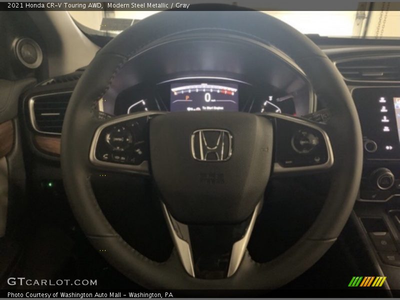 Modern Steel Metallic / Gray 2021 Honda CR-V Touring AWD