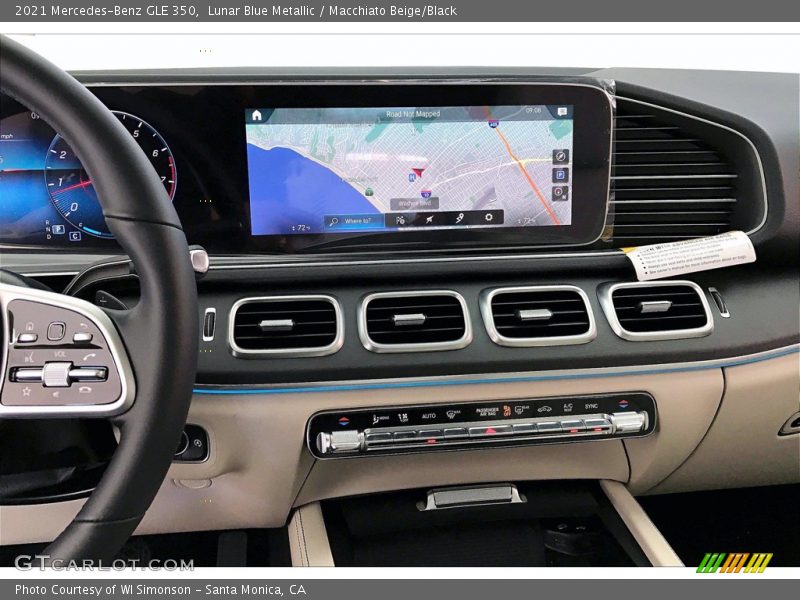 Lunar Blue Metallic / Macchiato Beige/Black 2021 Mercedes-Benz GLE 350