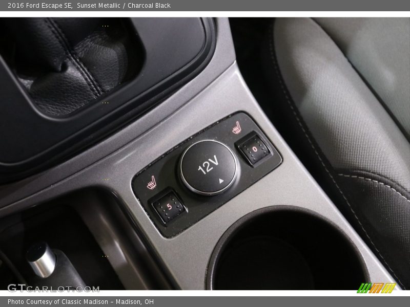 Sunset Metallic / Charcoal Black 2016 Ford Escape SE