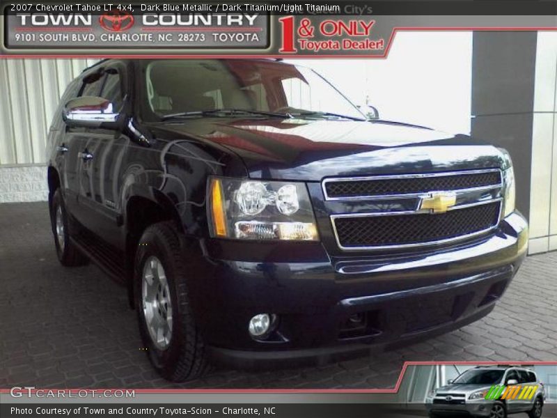 Dark Blue Metallic / Dark Titanium/Light Titanium 2007 Chevrolet Tahoe LT 4x4