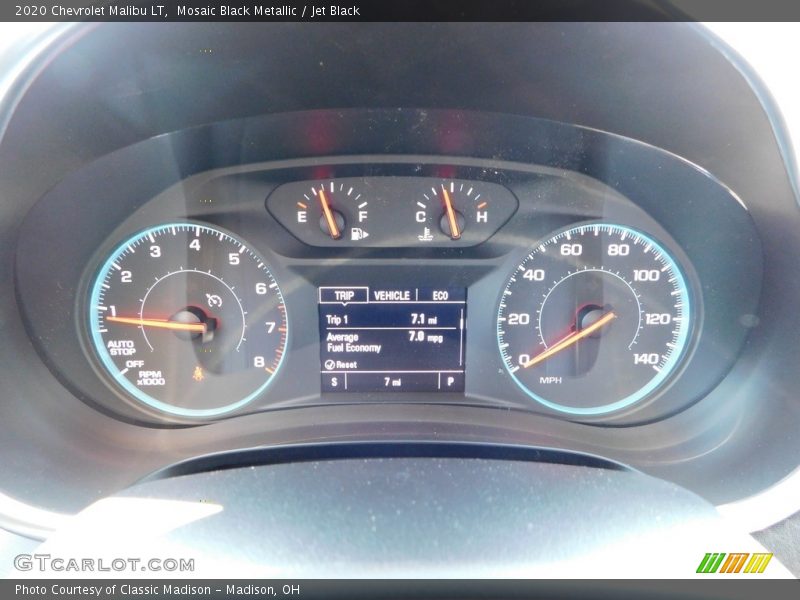 Mosaic Black Metallic / Jet Black 2020 Chevrolet Malibu LT