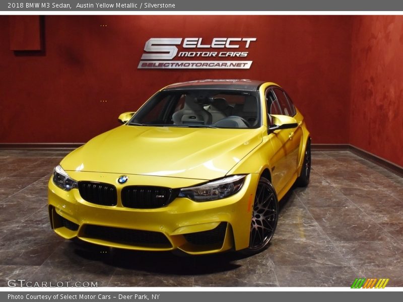 Austin Yellow Metallic / Silverstone 2018 BMW M3 Sedan