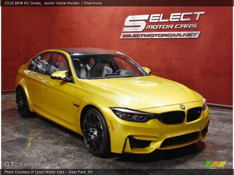 Austin Yellow Metallic / Silverstone 2018 BMW M3 Sedan