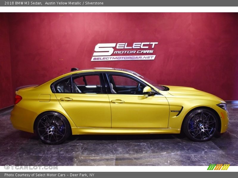 Austin Yellow Metallic / Silverstone 2018 BMW M3 Sedan