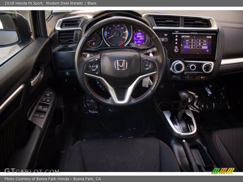 Modern Steel Metallic / Black 2018 Honda Fit Sport