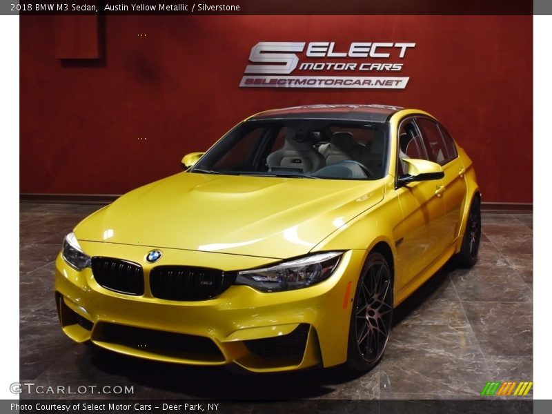 Austin Yellow Metallic / Silverstone 2018 BMW M3 Sedan