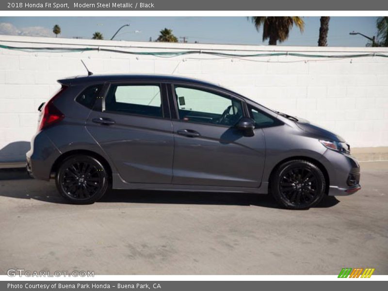 Modern Steel Metallic / Black 2018 Honda Fit Sport
