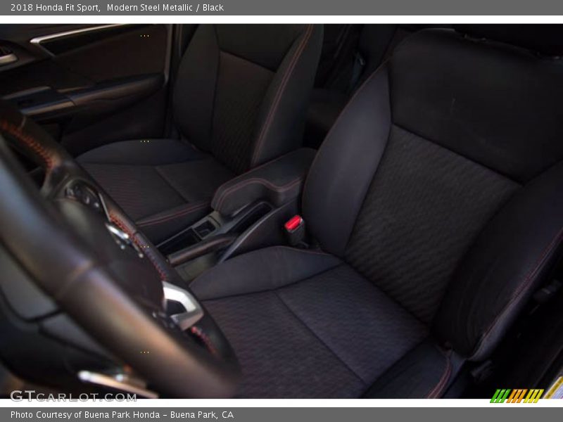 Modern Steel Metallic / Black 2018 Honda Fit Sport