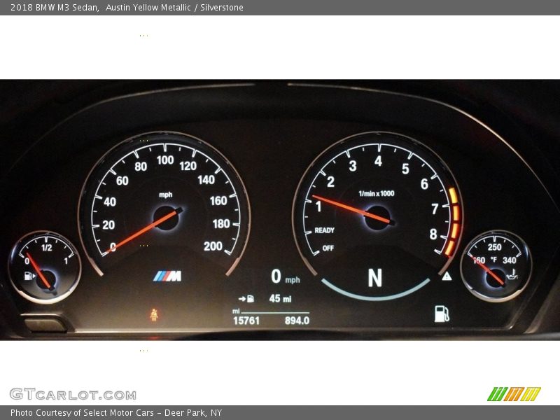 Austin Yellow Metallic / Silverstone 2018 BMW M3 Sedan