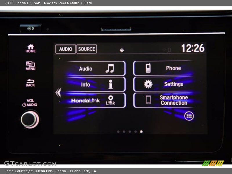 Modern Steel Metallic / Black 2018 Honda Fit Sport