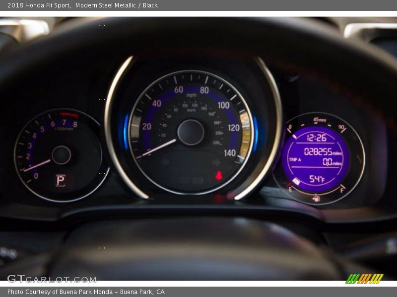 Modern Steel Metallic / Black 2018 Honda Fit Sport