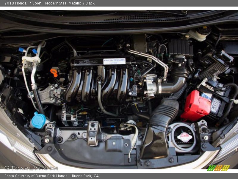 Modern Steel Metallic / Black 2018 Honda Fit Sport