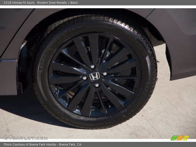 Modern Steel Metallic / Black 2018 Honda Fit Sport