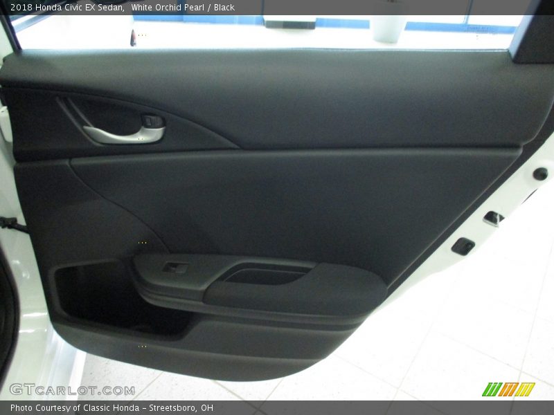 White Orchid Pearl / Black 2018 Honda Civic EX Sedan