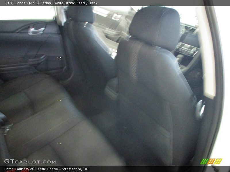 White Orchid Pearl / Black 2018 Honda Civic EX Sedan