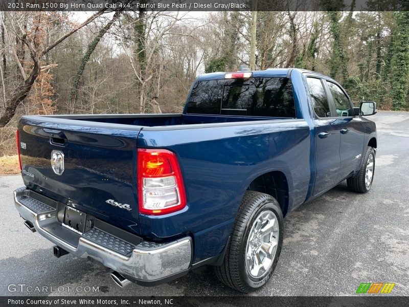 Patriot Blue Pearl / Diesel Gray/Black 2021 Ram 1500 Big Horn Quad Cab 4x4