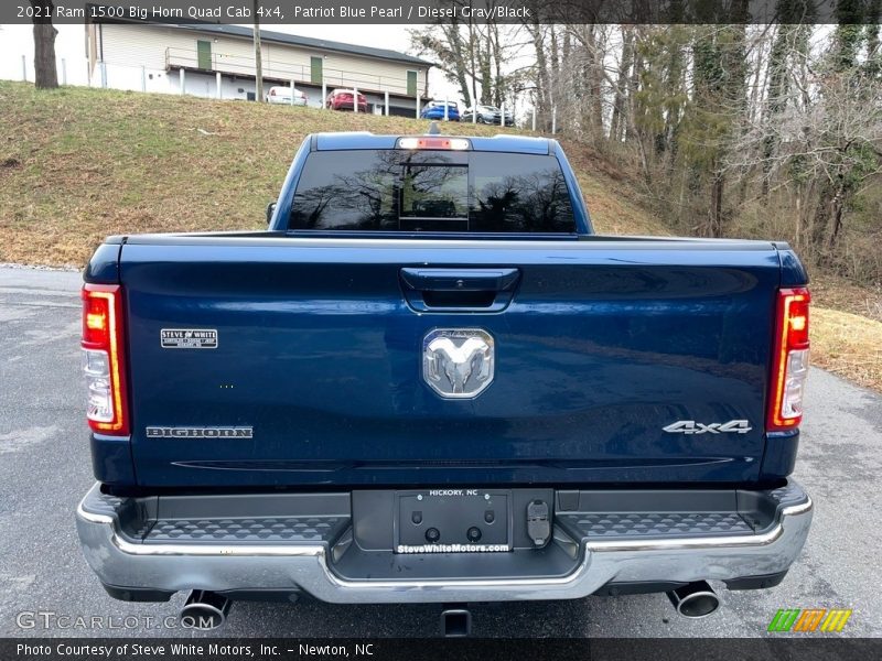 Patriot Blue Pearl / Diesel Gray/Black 2021 Ram 1500 Big Horn Quad Cab 4x4