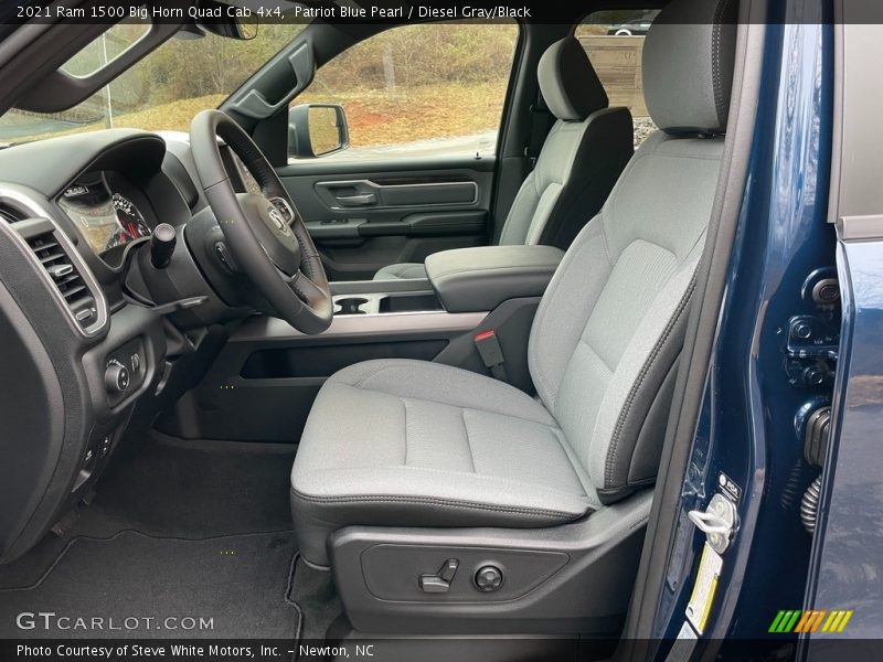 Front Seat of 2021 1500 Big Horn Quad Cab 4x4