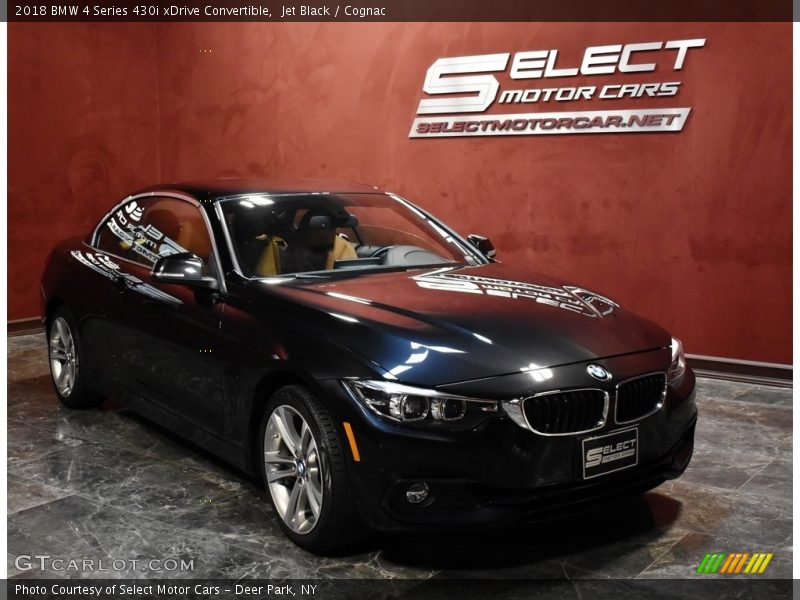 Jet Black / Cognac 2018 BMW 4 Series 430i xDrive Convertible