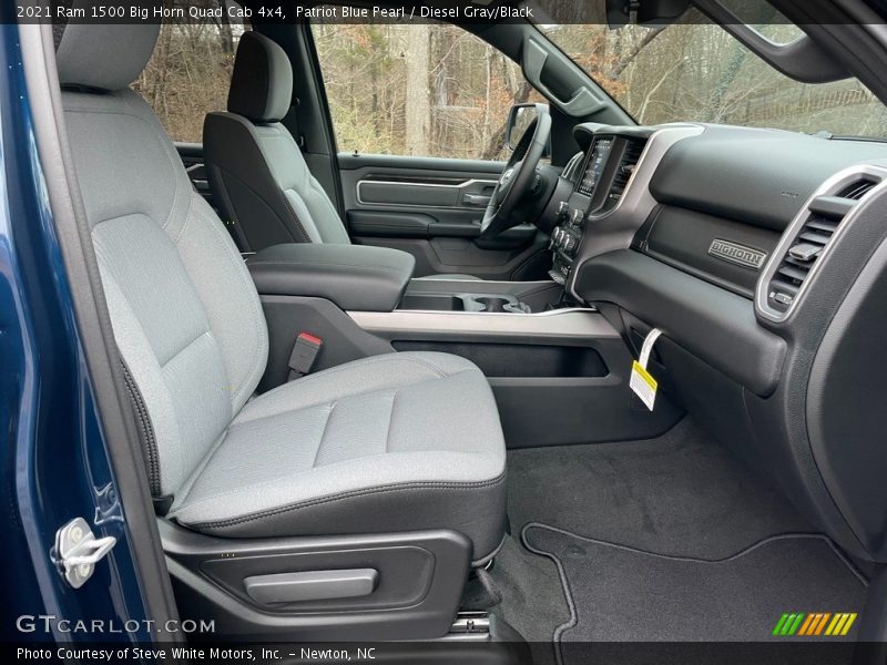 Front Seat of 2021 1500 Big Horn Quad Cab 4x4