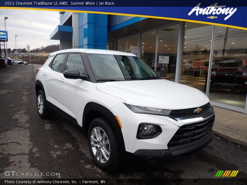 Summit White / Jet Black 2021 Chevrolet TrailBlazer LS AWD
