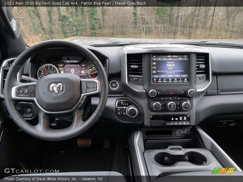 Dashboard of 2021 1500 Big Horn Quad Cab 4x4