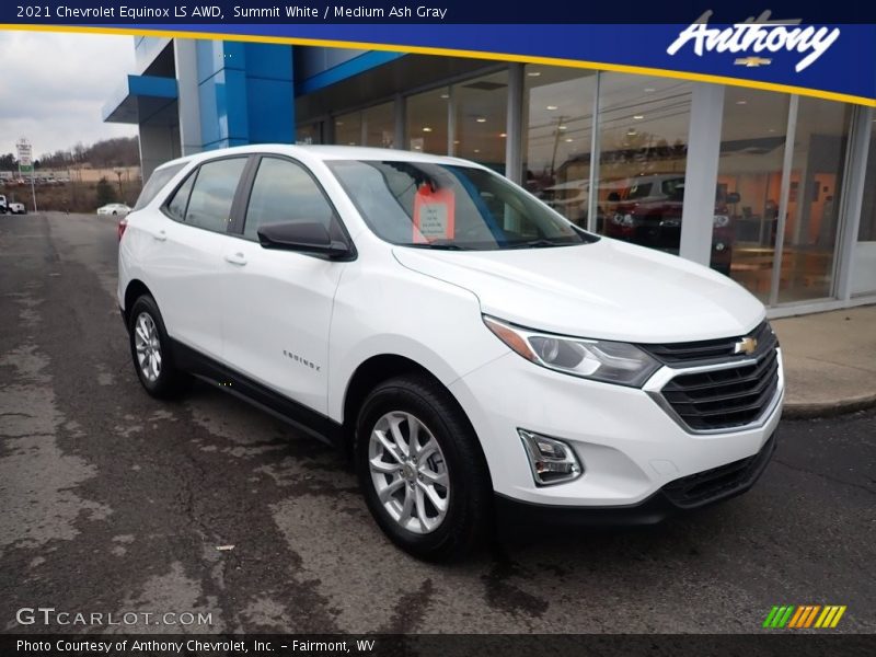 Summit White / Medium Ash Gray 2021 Chevrolet Equinox LS AWD