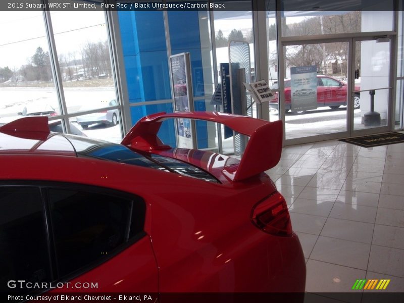 Pure Red / Black Ultrasuede/Carbon Black 2019 Subaru WRX STI Limited