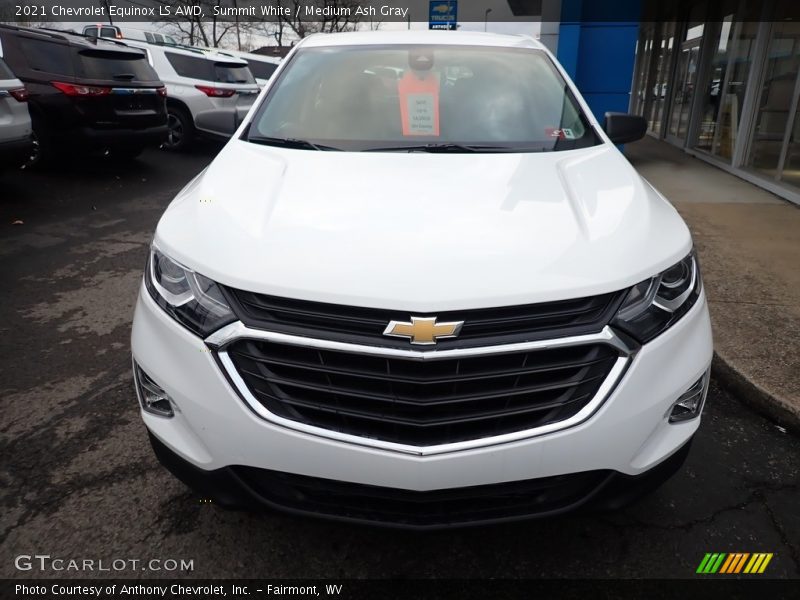 Summit White / Medium Ash Gray 2021 Chevrolet Equinox LS AWD